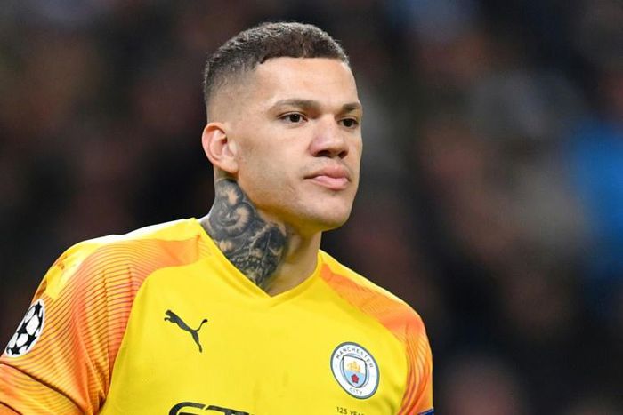 Big miss: Manchester City will be without the injured Ederson for Sunday's visit to Liverpool