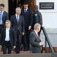 Chinese Vice Premier Liu He (C) said an 'important foundation' has been laid for a partial trade agreement with the US
