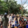 Congolese migrants (pictured October 2018) gather at Chissanda border post in Dundo in northern Angola, as the Angolan government repatriates thousands of illegal immigrants as part of an operation to target diamond smuggling
