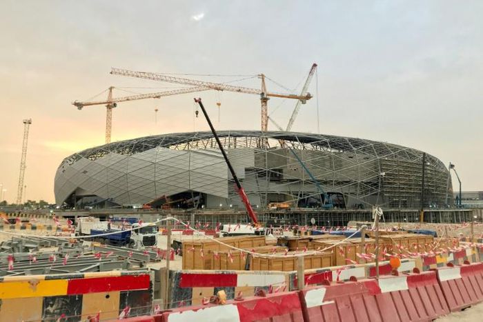 Construction work underway at Doha's Education City Stadium on May 18, 2019