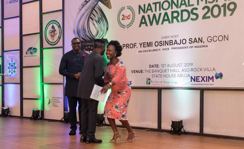Tara Fela-Durotoye gets National Recognition Award from Vice President of Nigeria