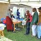 Residents queue to vote at a polling station during the local elections in the town of Arusha, north Tanzania, on November 24, 2019