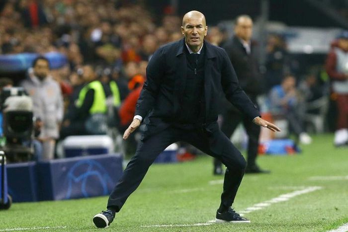 Real Madrid coach Zinedine Zidane