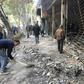 This bank was set ablaze by protesters in Iran's central city of Isfahan