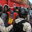 Protesters demanding the resignation of Haitian President Jovenel Moise face off with police in Port-au-Prince on October 4, 2019, as public anger simmers