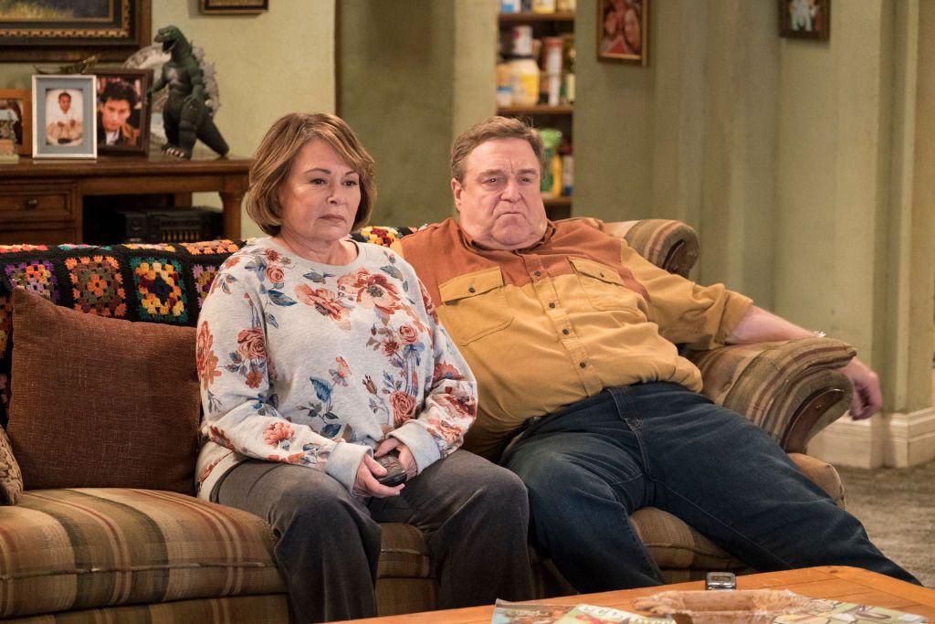 Barr and Roseanne co-star John Goodman.