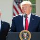 US President Donald Trump (R), said he will send Vice President Mike Pence (L) to Poland for World War II anniversary commemorations