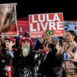 Supporters of Brazil's ex-president Luiz Inacio Lula da Silva, photographed on August 7, 2019