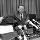 Guenter Schabowski announced, seemingly by accident, the fall of the Berlin Wall, to a few flabbergasted journalists