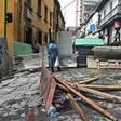 People block a street near the main square in La Paz after Evo Morales resigned as president