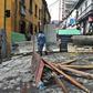 People block a street near the main square in La Paz after Evo Morales resigned as president