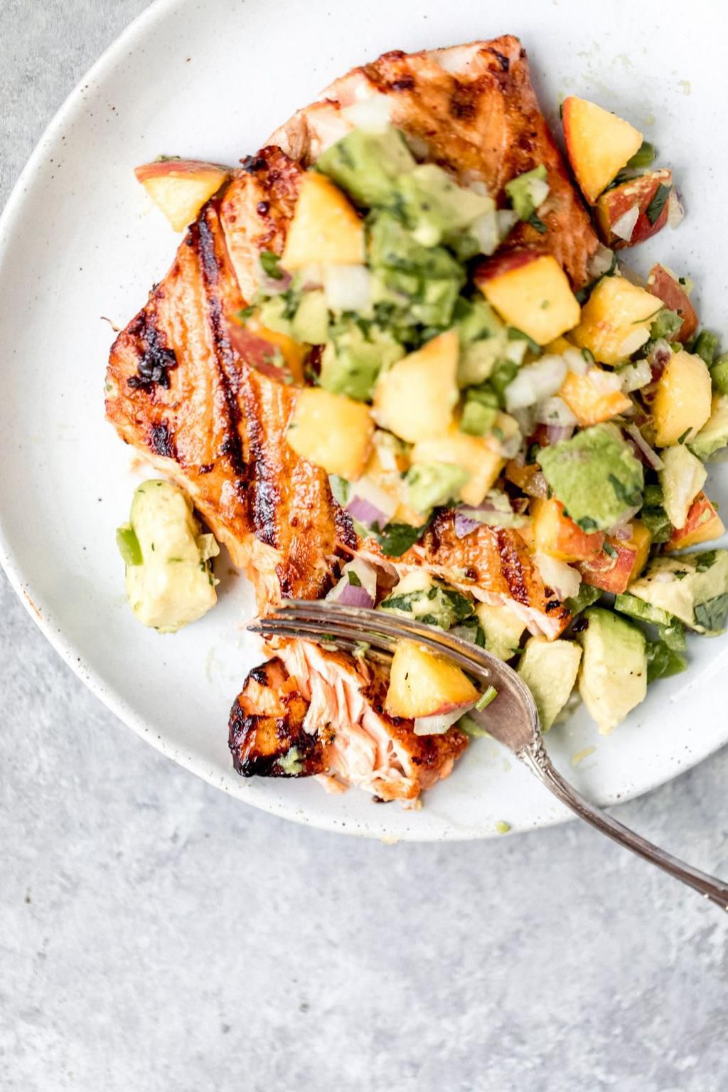 Firecracker Salmon With Fresh Avocado Salsa