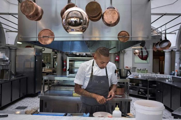 Germaine Esau (pictured), head chef at Myoga restaurant in Cape Town, says Baleni salt is "like nothing you've tasted before"