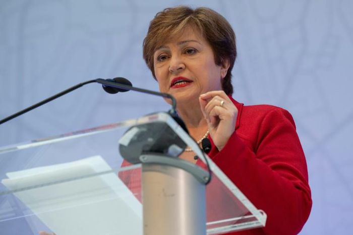 International Monetary Fund Managing Director Kristalina Georgieva warns that growing global debt leaves governments and households vulnerable to a rise in interest rates