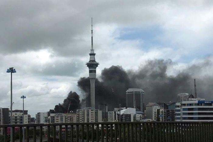 The convention centre, which caught fire on Tuesday, was New Zealand's largest construction site