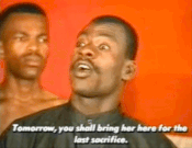 Daniel Oluigbo playing the role of Chief Priest in 'Living in Bondage'. [allnewsng]