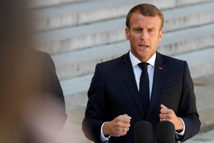 French President Emmanuel Macron admitted there were "true disagreements" over Iran within the G7 club