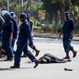 Police violently dispersed protesters in Harare who defied a ban on demonstrations on Friday. 