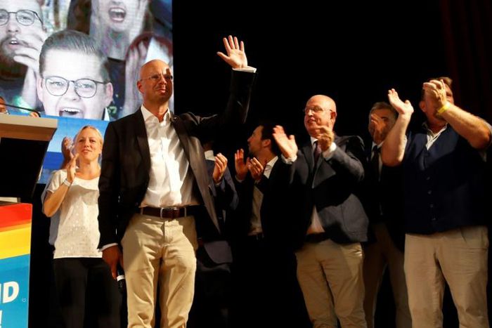 Although the far-right AfD did not top polls in two eastern states, it did become the second strongest party in both -- giving the likes of its Brandenburg top candidate Andreas Kalbitz much to cheer