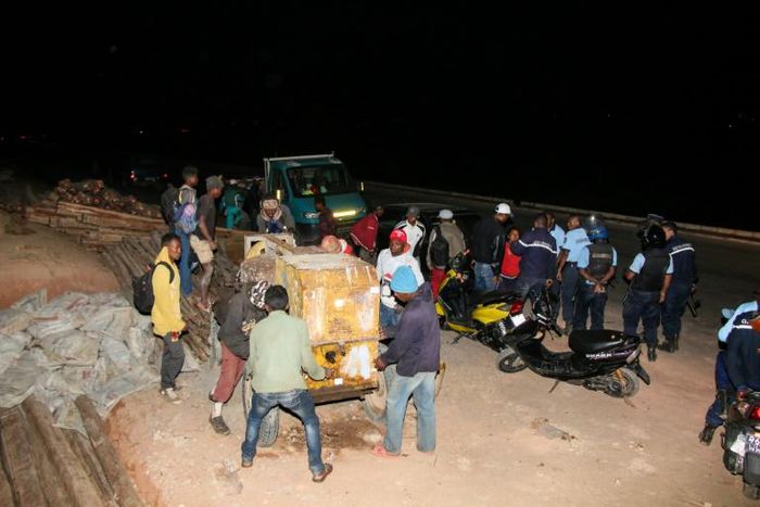 Protestors demonstrating against the expansion of Antananarivo attacked construction equipment last month and clashed with police -- five people were injured