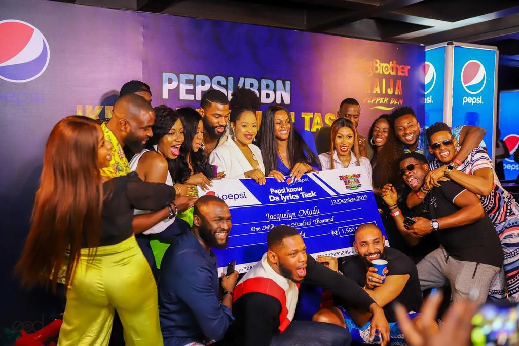 Jackye receives 1.5million naira BBNaija Pepsi ‘Know Da Lyrics’ challenge prize