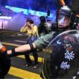 There had been disturbances in Hong Kong over the weekend, even before a protester was shot on Monday morning