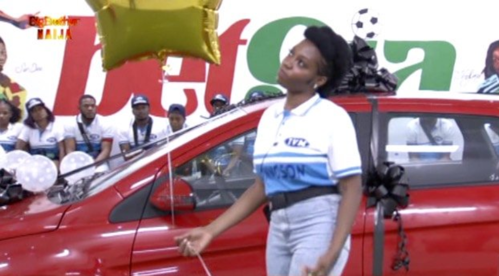 Khafi wins N3.85 million car in BBNaija [Twitter/BBNaija]