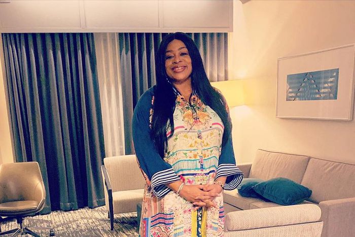 Nigerian gospel singer, Sinach has welcomed her first child after five years of marriage. [Instagram/TheRealSinach]