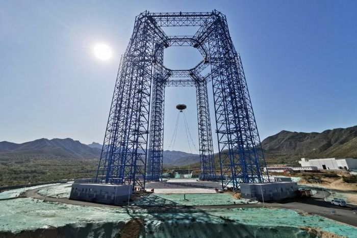 A China National Space Administration photo of an exploration lander for China's Mars mission