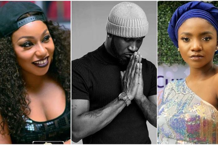 Rita Dominic (left), Peter Okoye (middle), and Simi are three of the 35 celebs that dedicated time to campaign for Mercy, Tacha and Mike at the recently concluded BBNaija 2019 Pepper Dem. [Instagram]
