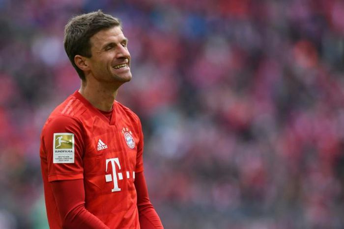 Le joueur du Bayern Munich Thomas Müller lors de la réception d'Hoffenheim le 5 octobre 2019
