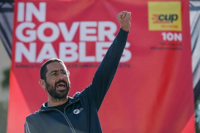 The radical Catalan separatist CUP party is running a campaign entitled "Ungovernable"