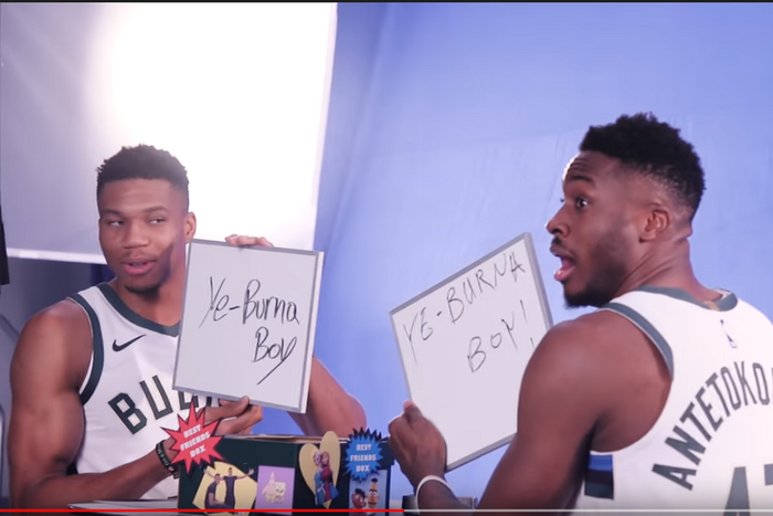 Giannis and Thanasis  Antetokounmpo (Youtube/Milwaukee Bucks)