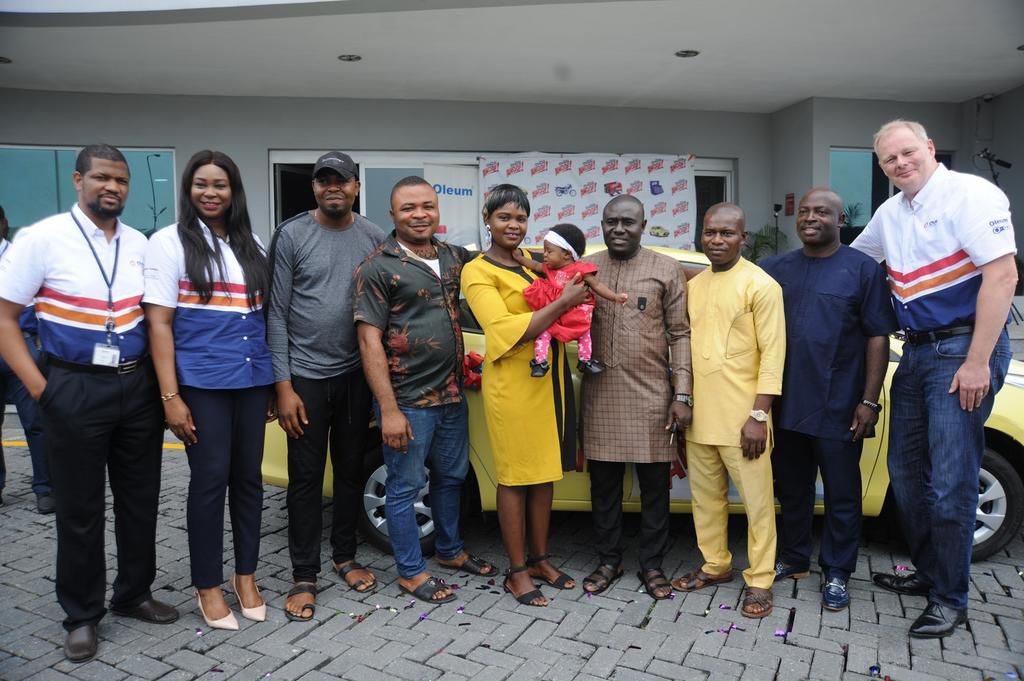 OVH Energy concludes ‘Oando Oleum Awoof Promo’ in style, hands over grand prize of brand new Toyota Yaris!