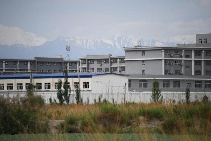 A facility believed to be a re-education camp north of Akto in Xinjiang. Rights groups say more than a million people from Muslim minorities are held in such camps