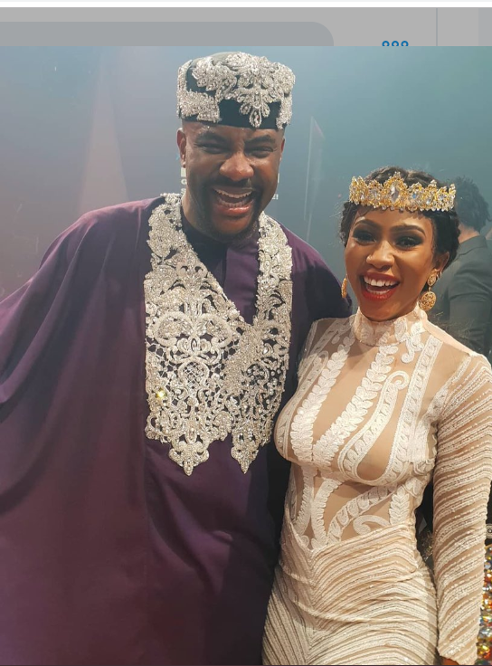 Big Brother Naija host Ebuka and 2019 winner Mercy via Multichoice Nigeria