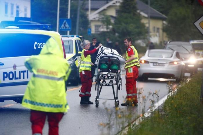 One person was injured in the shooting in the mosque near Oslo