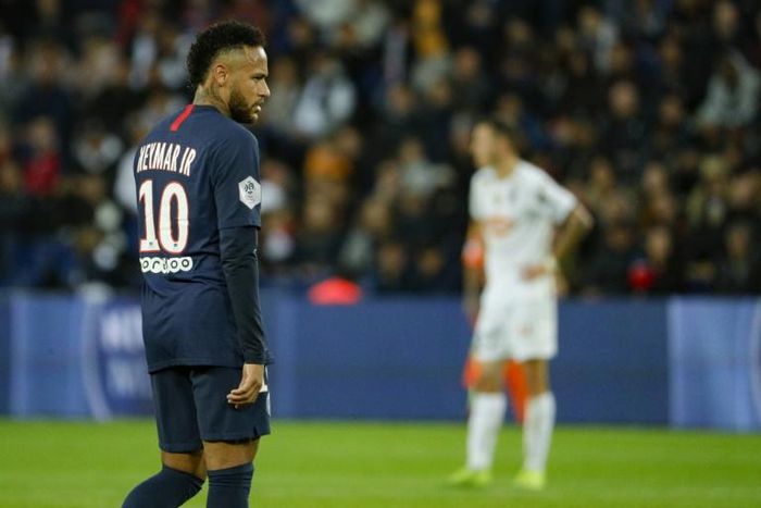Neymar escaped with a warning after lashing out at a Rennes fan following Paris Saint Germain's surprise defeat in the French Cup final