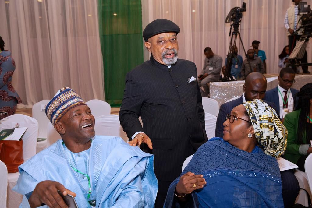 L-R: Mohammed Mahmoud, Chris Ngige, and Zainab Ahmed