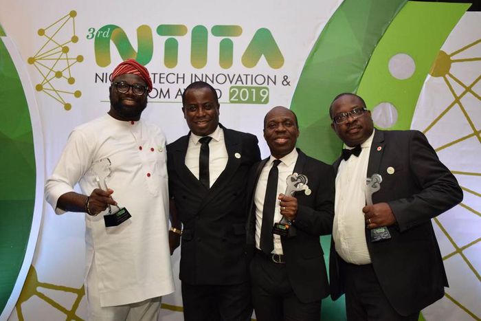 Finance Director, Vodacom Business Africa Nigeria, Oluseyi Olanrewaju, President, Association of Telecommunications Companies of Nigeria (ATCON), Olusola Teniola, Commercial Director, Solomon Ogufere; and Executive Head of Department, Business Developm...