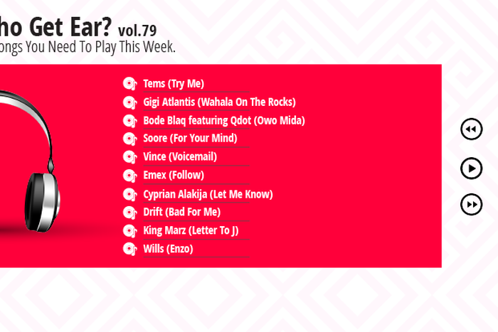 Who Get Eat Vol. 79: Here are the 10 songs you need to play this week. (Pulse Nigeria)