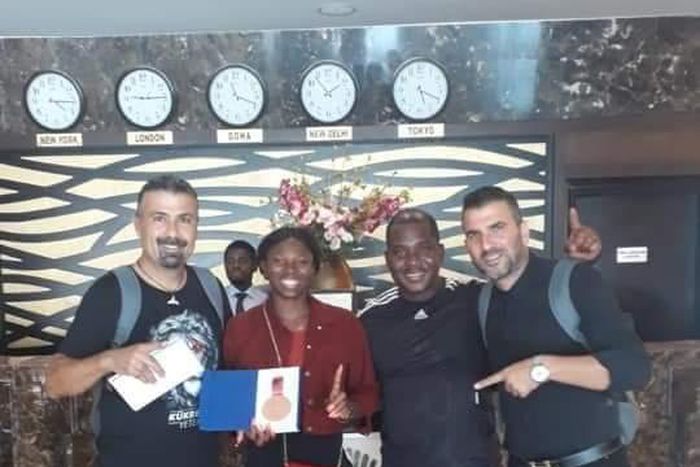 Ese Brume and Eastern Mediterranean University (Twitter/NGAthletix)