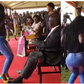 Ugandan vice president nearly ran out of endurance as daredevil musician twerks in his presence (video)
