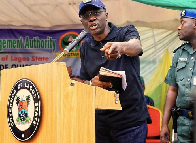 Lagos Gov Sanwo-Olu addressing traffic management personnel (Lagos govt)