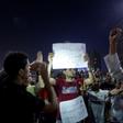 Egyptian protesters call for the removal of President Abdel Fattah al-Sisi in Cairo on September 20, 2019