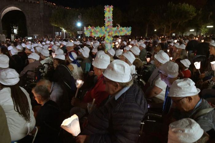 The holy town of Lourdes in southern France attracted some 770,000 visitors last year