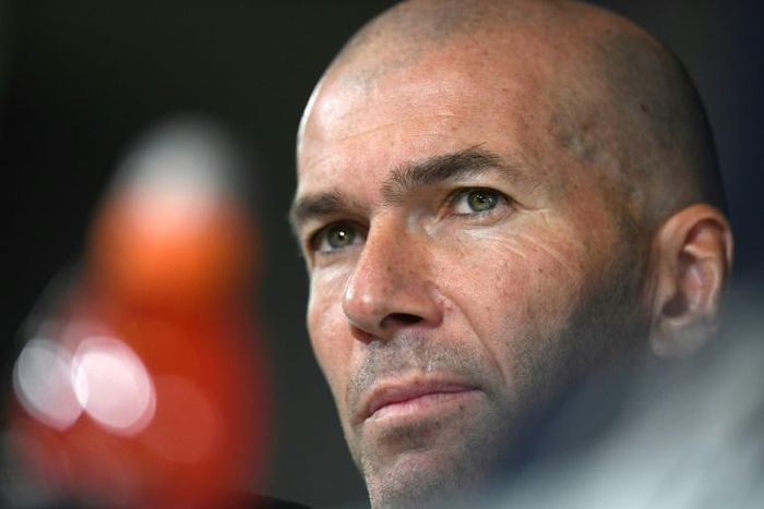 Zidane saw his Real side slump to a heavy defeat in Paris two months ago