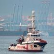 The ship of Spanish NGO Proactiva Open Arms, pictured in 2018, is currently sailing off the coast of Italy's southern Lampedusa island