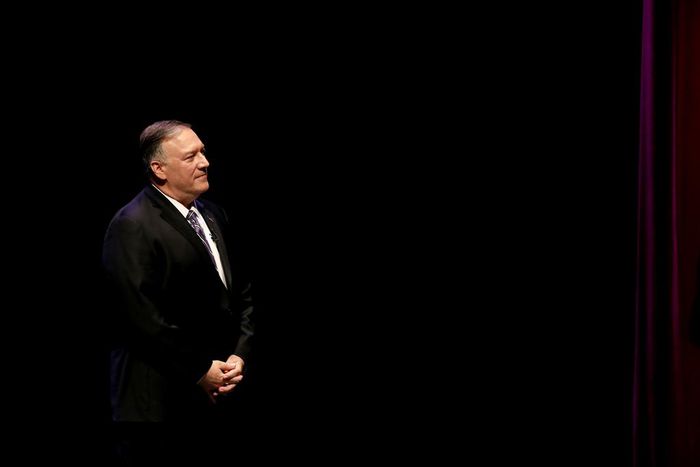 With Voters Watching, Tough-Talking Diplomat Strikes Softer Tone in Kansas