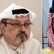 Saudi Crown Prince Mohammed bin Salman (R) has sought to draw a line under the killing of journalist Jamal Khashoggi